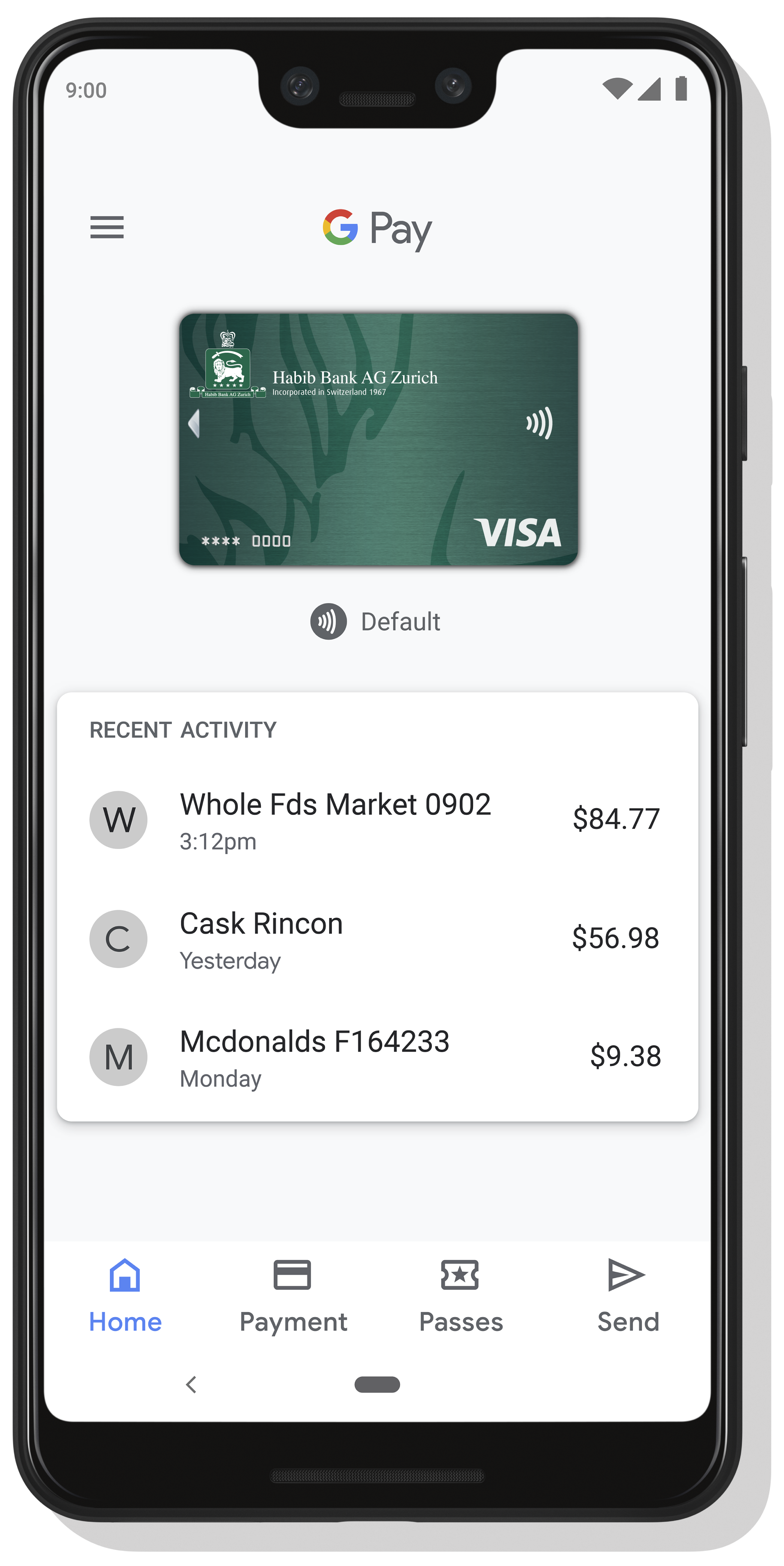 HBZ Card - Google Pay